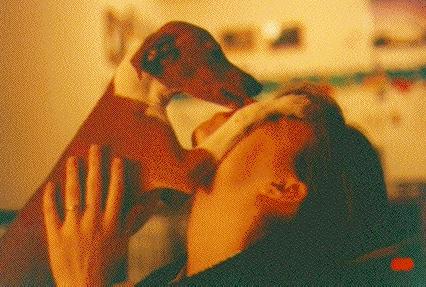 Sebastian licking Cathy