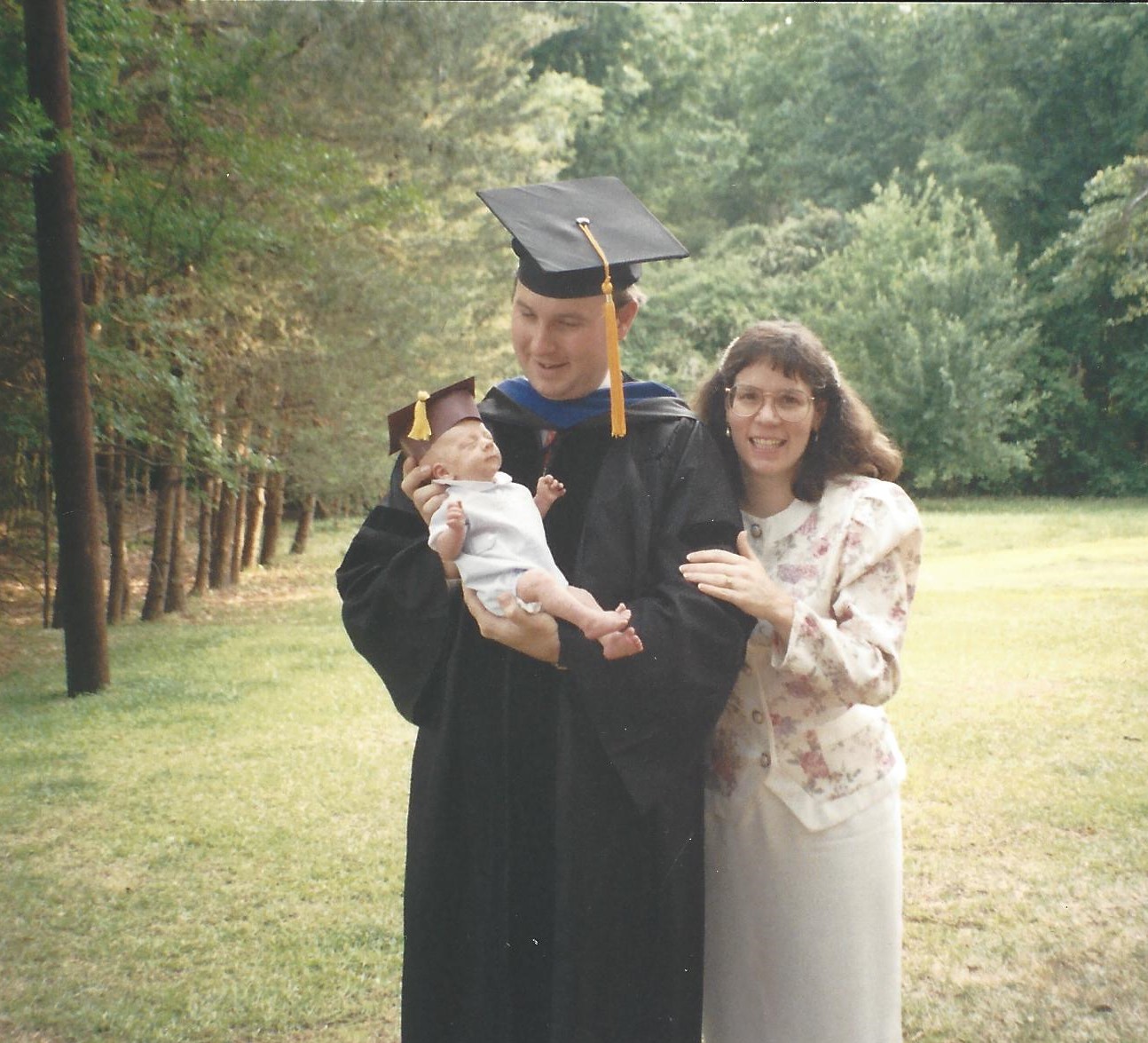 picture of Fred and Cindy with Jordan after gradaution