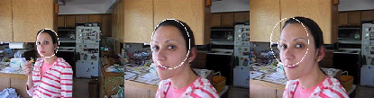 Frames from first video sequence