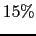 $15\%$