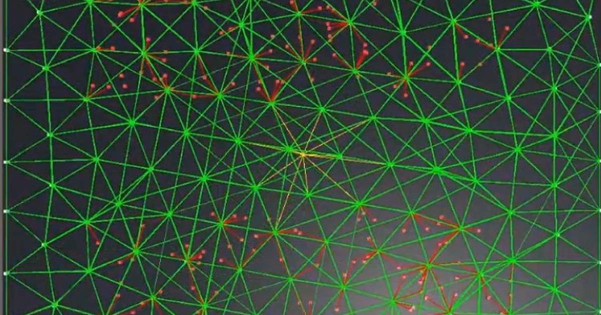 UAV mesh network topology visualization