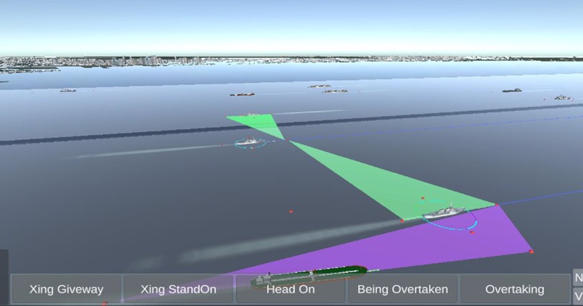 Velocity obstacle cones for autonomous ship navigation
