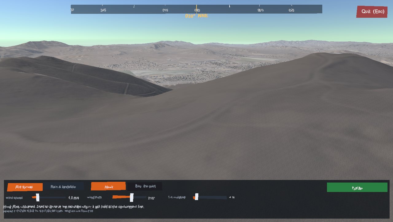 The two-mode control bar, with the fire held at the containment line