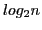 $log_2 n$