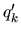 $q^{\prime}_k$