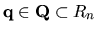 ${\bf q} \in {\bf Q} \subset {R}_{n}$
